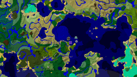 Sparse Jungle Spawn With an Ocean Monument and Ruined Portal Nearby