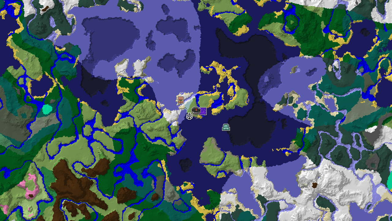 Ice Spikes and Ruined Portal Near Plains Spawn