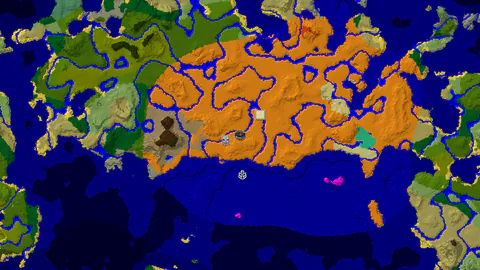 Desert Spawn with a Pillager Outpost 162 Blocks Away