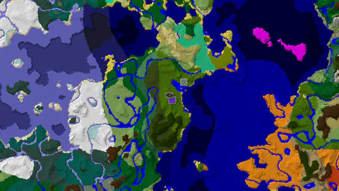 Jungle Spawn with a Ruined Portal and Temple Nearby