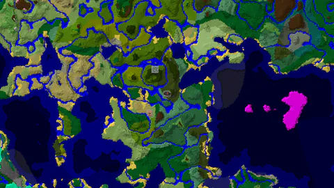 Dark Forest Spawn With a Village and Jungle Temple Nearby