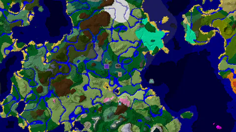 Taiga Spawn with Village and Ruined Portal Nearby