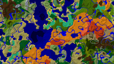 Desert Spawn With Village and Mangrove Swamp Around 200 Blocks Away