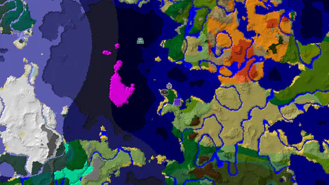 Ocean Monument and Shipwreck Near Spawn