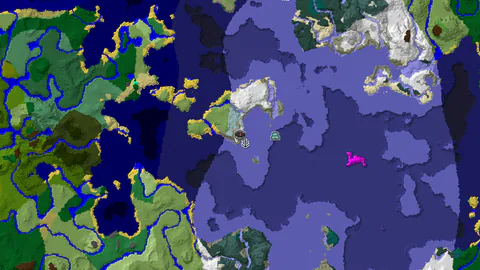 Ice Spikes 128 Blocks From Spawn in a Frozen Ocean