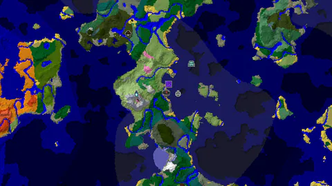 Forest Spawn With a Ruined Portal and Ancient City Nearby