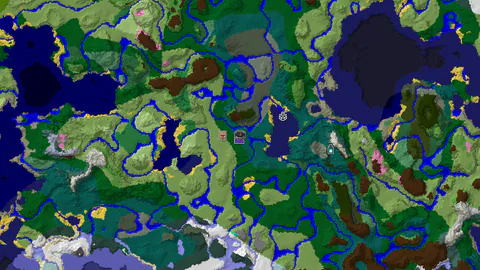 Ruined Portal 41 Blocks From Taiga Spawn, Village Nearby