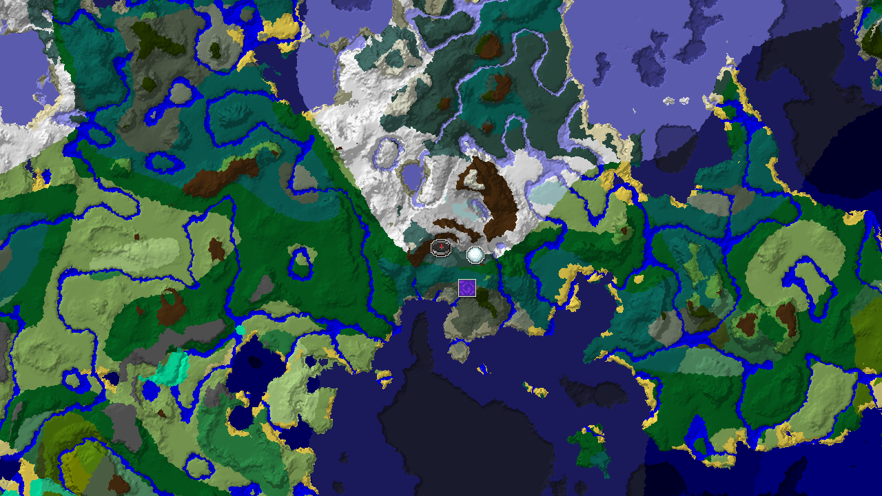 Igloo and Ruined Portal Near Spawn in a Snowy Biome Cluster