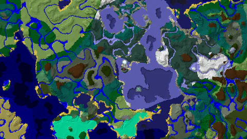 Ocean Monument and Igloo Near Snowy Taiga Spawn