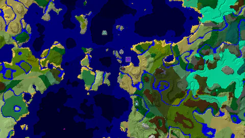 Sunflower Plains Spawn With a Ruined Portal 233 Blocks Away