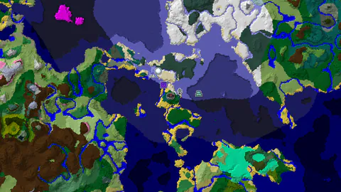 Spawn in Forest with Shipwreck and Ruined Portal Nearby