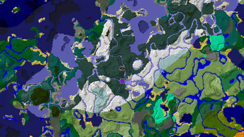 Snowy Taiga Spawn with Ruined Portal and Igloo Nearby