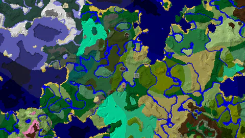 Jungle Spawn With Temple 326 Blocks Away and Woodland Mansion 717 Blocks Northwest