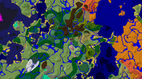 Flower Forest and Ruined Portal Near Meadow Spawn