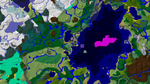 Spawn Near a Shipwreck and a Closely Placed Ocean Monument
