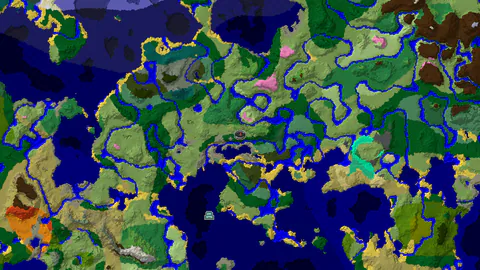 Plains Spawn With a Flower Forest 128 Blocks Away