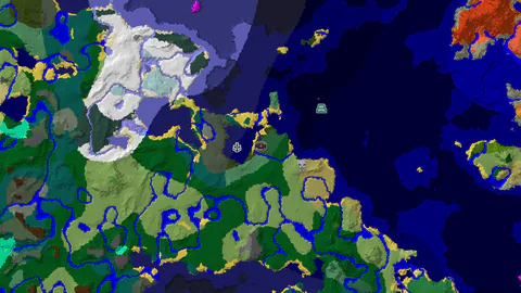 Spawn in Birch Forest with a Shipwreck and Ocean Monument Nearby