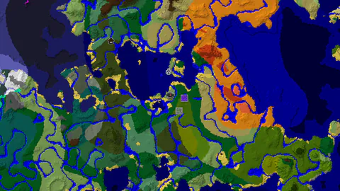 Spawn in Plains with Jungle Temple and Ruined Portal Nearby