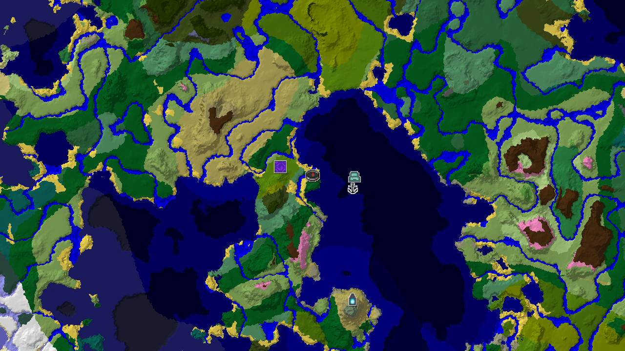 Ocean Monument and Ruined Portal Near Spawn