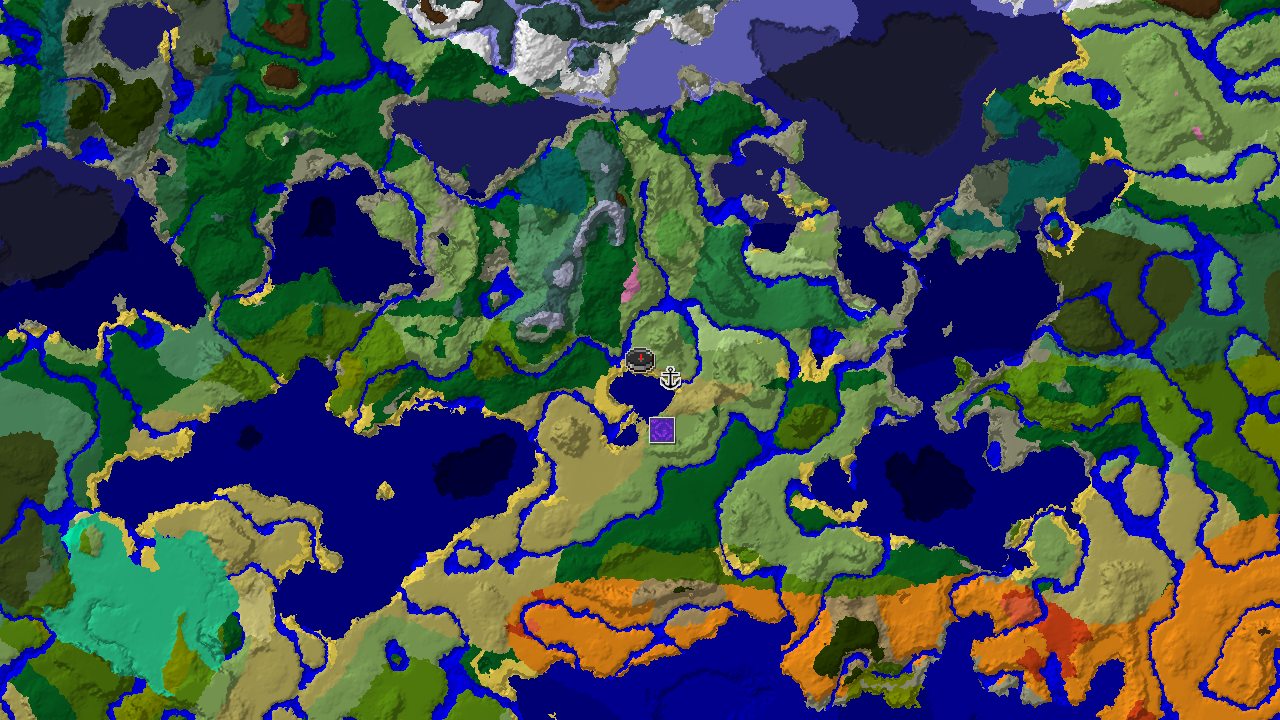 Savanna Spawn With a Shipwreck 140 Blocks Away