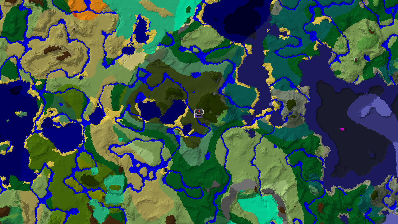 Dark Forest Spawn With a Ruined Portal at 25 Blocks