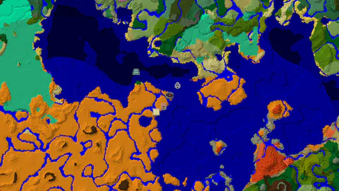 Desert Spawn with Village and Shipwreck Under 200 Blocks