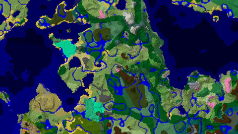 Plains Spawn With a Woodland Mansion 442 Blocks Away