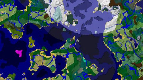 Taiga Spawn with Shipwreck and Ruined Portal Nearby