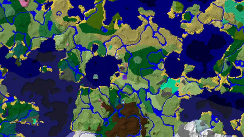 Plains Spawn With Village and Flower Forest Near