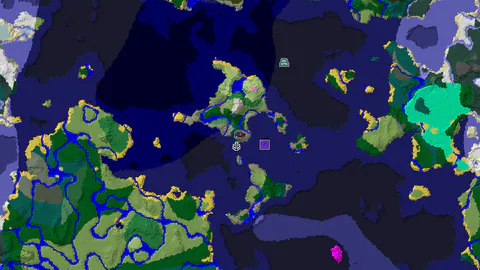 Ocean Monument 908 Blocks and Ruined Portal Near Spawn