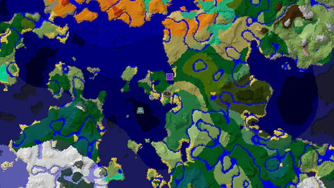 Plains Spawn, Shipwreck 235 Blocks Away, Flower Forest Near