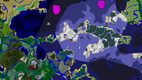 Waterside Village and Igloo Near Icy Spawn