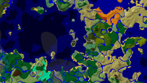 Dark Forest Spawn With a Mansion 553 Blocks Away