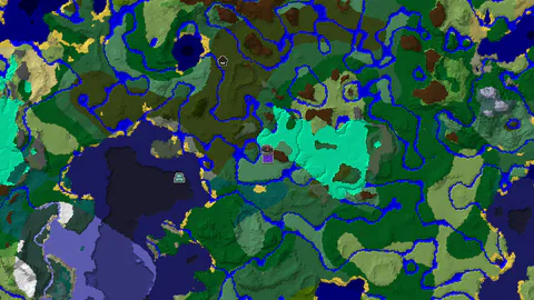 Swamp Spawn, Ruined Portal 72 Blocks East, Woodland Mansion Near