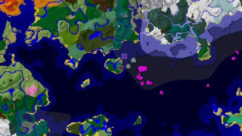 Shipwreck and Ocean Monument Near Spawn in a Deep Ocean World