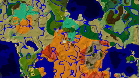 Mangrove Swamp Spawn with Desert Pyramid 211 Blocks Away