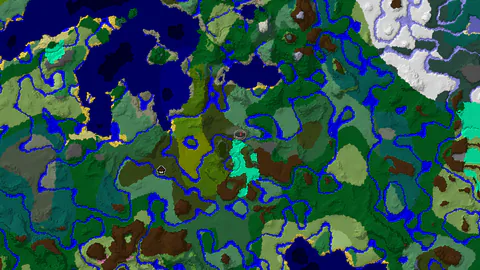 Windswept Forest Spawn With a Mansion 920 Blocks Away