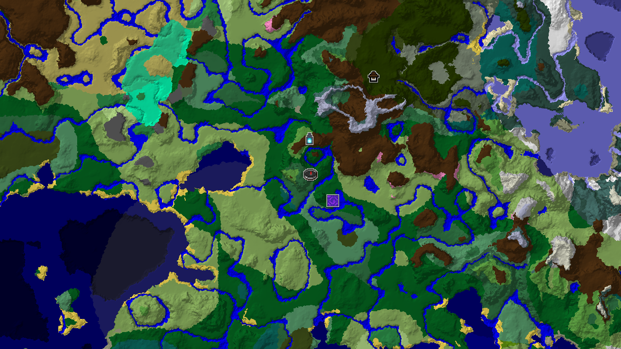 Ancient City and Ruined Portal Near Forest Spawn