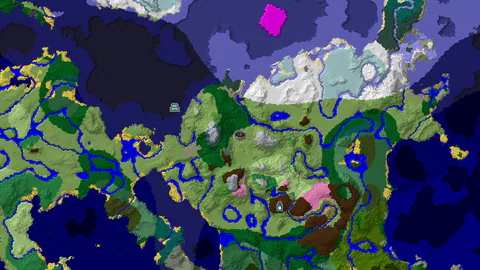 Plains Spawn, Ancient City 870 Blocks Away, Ocean Monument