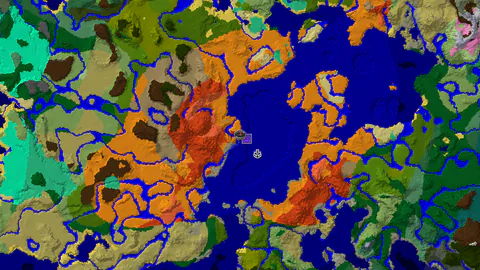 Desert Spawn with Ruined Portal and Eroded Badlands Nearby
