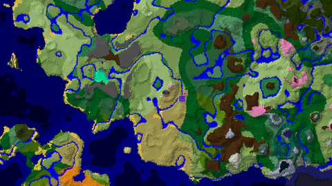 Savanna Spawn With a Village and Ruined Portal Nearby
