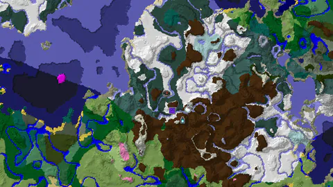 Snowy Plains Spawn, Ruined Portal 278 Blocks, Ancient City 477 Blocks