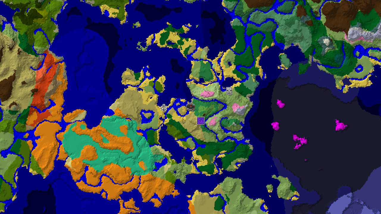 Stony Shore Spawn With Flower Forest and Ruined Portal Nearby