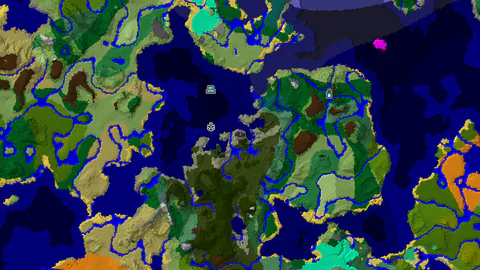 Stony Shore Spawn With Dark Forest and Shipwreck Nearby