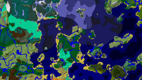 Forest Spawn With Ruined Portal and Blaze Rods Nearby