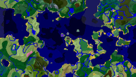 Shipwreck and Flower Forest Near Spawn