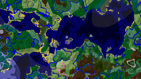 Shipwreck and Ruined Portal Near Forest Spawn
