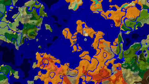 Desert Spawn with Pyramid and Shipwreck Under 500 Blocks