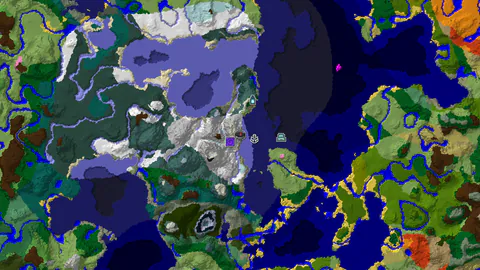 Frozen Spawn With an Ancient City 400 Blocks Southwest