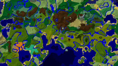 Ancient City and Ruined Portal Near Jungle Spawn